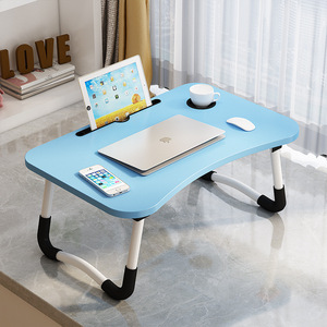 Otros <span class=keywords><strong>Productos</strong></span> <span class=keywords><strong>de</strong></span> Almacenamiento para el Hogar, Escritorio Portátil Plegable con Portavasos, Cajón y Ranura para Tablet para Estudiar, Trabajar o Comer el Desayuno - Product Image 3