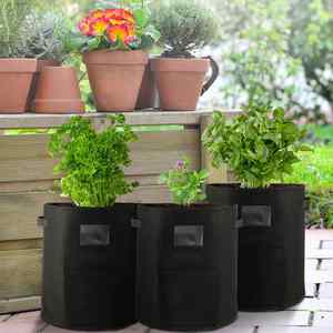 Sac de culture en feutre personnalisé pour légumes domestiques, sac de culture et de croissance des graines, sac de culture biodégradable pour champignons et plantes de jardin - Product Image 6