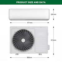 Climatiseur hybride AC/DC solaire hors réseau TYL 12000/18000/24000 BTU pour la maison avec batterie et panneau solaire