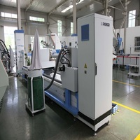 Machine de découpe CNC PARKER de précision pour acier inoxydable, aluminium et PVC, avec tête de coupe à double lame pour profilés et cadre moteur