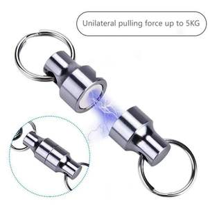 ポータブル強力ネオジム磁気カラビナカスタムロゴホルダーフライフィッシング磁気キーチェーンクイックリリース - Product Image 2