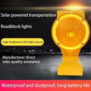 Luce di segnalazione <span class=keywords><strong>solare</strong></span> a LED <span class=keywords><strong>ambra</strong></span> YW-219T per barriere stradali, lampeggiante, per cantieri e isolamento del traffico - Product Image 6