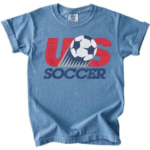 Us Soccer Retro <b>T</b>-<b>Shirt</b> Crew Neck Unisex Adult Screen Printed Breathable Football Tee Patriotic Sports Apparel Game Day Wear - Product Image 1