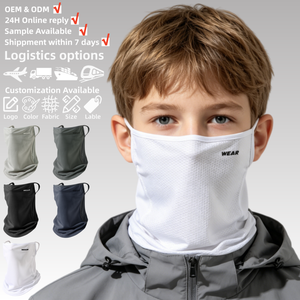 7-15 Years <strong>Old</strong> Kids Quick Dry Anti-UV Sun Protection Neck <strong>Gaiter</strong> Face Mask for Outdoor Sports Biking <strong>Hiking</strong> Fishing - Product Image 1