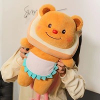 Boneka Beruang Mentega 30-50cm Multi Ukuran Super Lembut Isi Kapas PP Mainan Penghibur Unisex Hadiah Ulang Tahun Hari Valentine Liburan