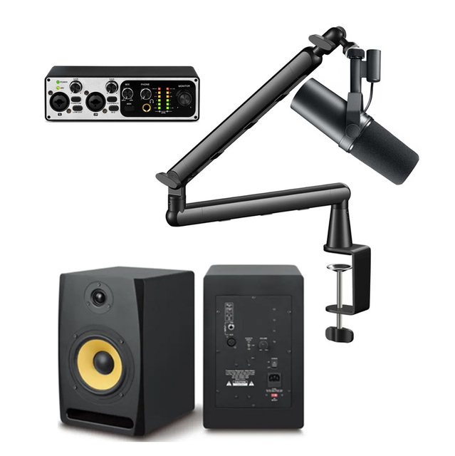 Full Set Music Stucio Equipment With Monitor Speaker SM7B Studio Micro Microphone Podcast Equipment Kit
