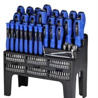 Jeu de tournevis de précision de marque HYTD de 100 pièces avec embouts et rallonges en acier au chrome-vanadium magnétique pour usage domestique