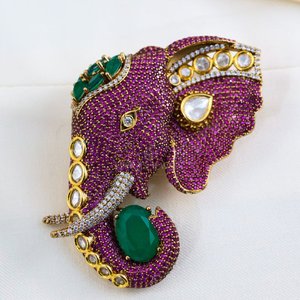 Broche de luxe en diamant style hip-hop sertie en bagues, en argent sterling 925, bijou raffiné et élégant, épingle de mode, pour mariage, fête, usage quotidien, cadeau - Product Image 3