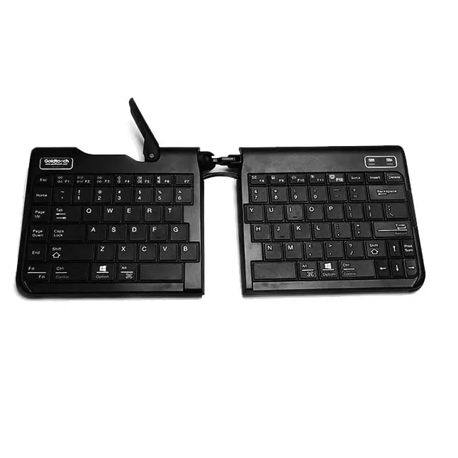 2.4g BLE multi mode Ergonomic laptop keyboard electronic gaming office use mini wireless split keyboard