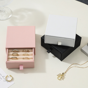 Caja de Almacenamiento de Joyería de Cartón Ecológica con Logotipo Personalizado del Fabricante, Venta al por Mayor, para Aretes, Collares, Portátil, para Viajes - Product Image 6
