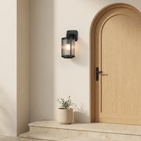 Applique murale LED vintage haute luminosité, étanche IP43, en aluminium, pour jardin et extérieur, alimentation électrique