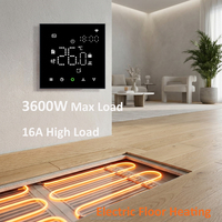 Termostato Inteligente Tuya ZigBee OEM de Fábrica, 16A, Pantalla Táctil LED, WiFi, Controlador de Temperatura de 3A para Calefacción por Suelo Radiante Eléctrico