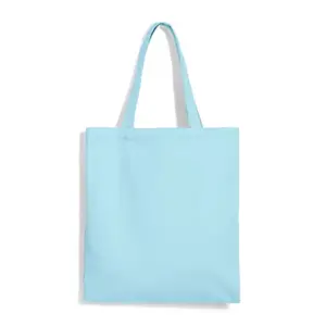 Bolsa de Tela de Algodón Personalizable, Color Azul Cielo, Talla Única, Estilo Casual Promocional, para Manualidades - Product Image 1