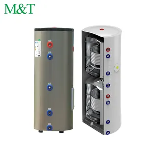 China Supplier Freestanding Heat Pump Water Heating Tank Single &Double Coils Hot Water Storage Tank