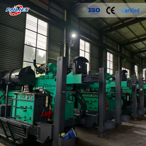 מכונת קידוח בארות מים פנאומטית הידראולית זחלית עם הרמה בגז, סירקולציה הפוכה של אוויר ומערכת בקרה מרחוק - Product Image 1