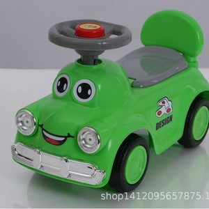 Ride On Car For Kids 1-3 Years Old <b>Plastic</b> Four <b>Wheel</b> Musical Toy Vehicle With Steering <b>Wheel</b> And Seat - Product Image 2