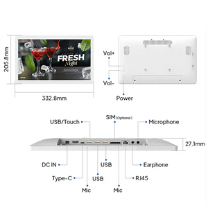 OEM Commercial 14 21.5 Inch Android Advertising Display Touch Screen Digital Signage for Retail Gym Restaurant - Product Image 2