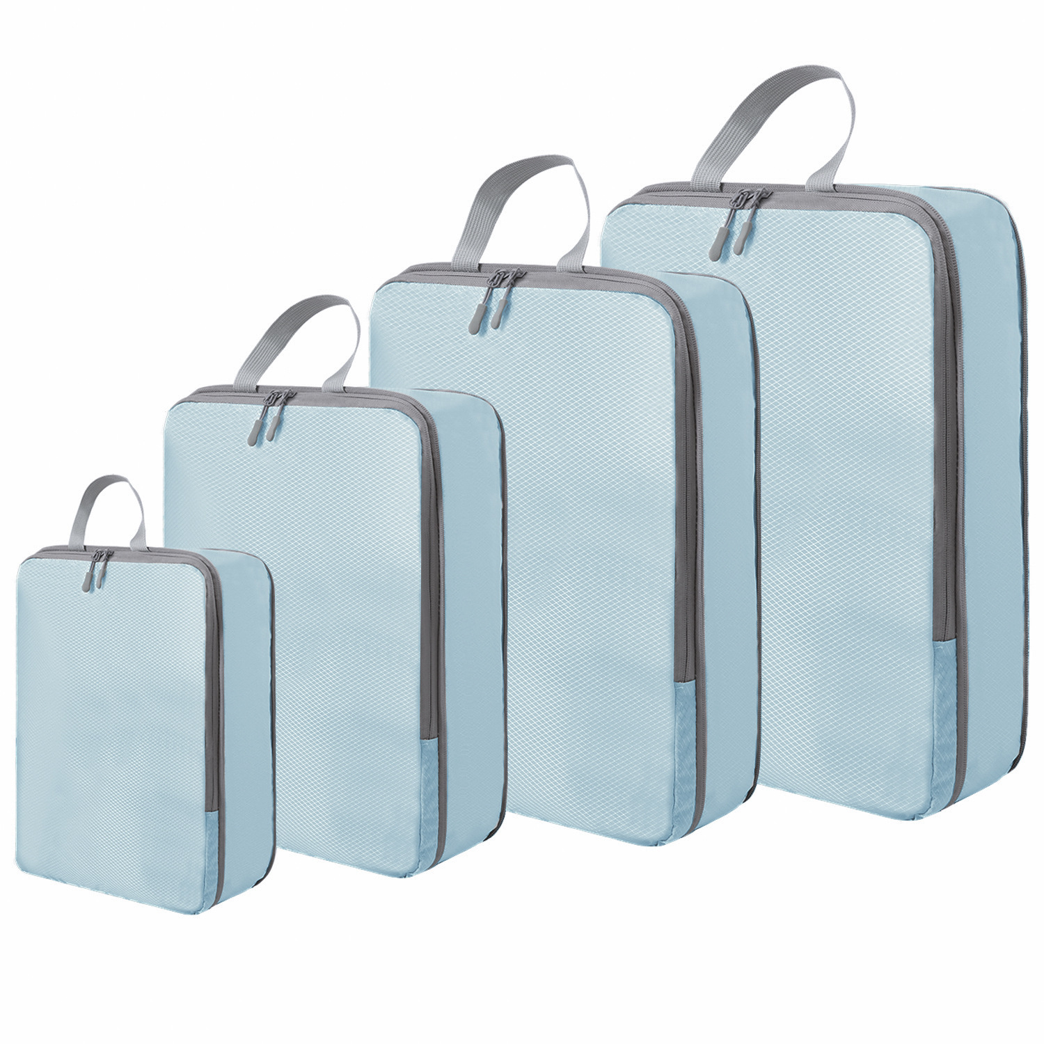 Conjunto azul de 4 piezas.