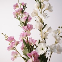 Fleurs artificielles QSBD au toucher réel, Delphinium à 2 tiges, longues tiges de Delphinium, fleurs décoratives pour la maison