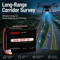 Baterai Drone Semi Solid Berkualitas Tinggi 18S 66.6V 35000mAh 3C untuk FPV Racing OEM ODM Battery Pack  Waktu Terbang Lebih Lama