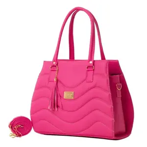 Bolso Tote Casual para Mujer Fana Alissa, Color Buganvilia, Correa de Cadena, Forro Acolchado de PU, M3768 - Product Image 3