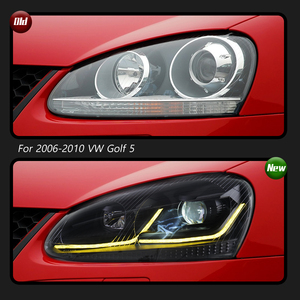 Luces LED de Circulación Diurna con Proyectores Dobles de 12V, Nuevas para 2006-2010, para Golf 5 y Sagitar 5, Actualización del Conjunto de Faros Delanteros - Product Image 3