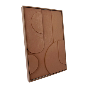 Obras de Arte de Hotel de olas abstractas personalizadas al por mayor-Arte de pared de lienzo con textura neutra moderna para hoteles de lujo y bienes raíces - Product Image 3