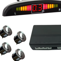 Système de capteur de stationnement à affichage LED universel 12V Pare-chocs Radar de recul Détecteur Buzzer Alarme de sécurité Kit