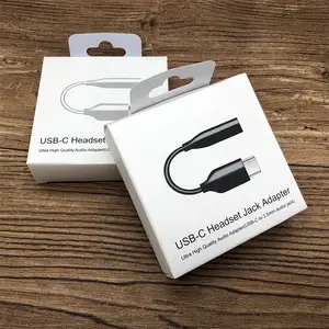 Penjualan terlaris kabel Audio Digital Jack 10CM tipe-c hingga 3.5mm USB-C kabel koneksi Aux untuk Samsung iPhone 15