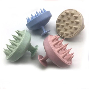 Cepillo de Silicona para Champú, Peine para Cuero Cabelludo, Herramienta de Peluquería para Lavar el Cabello, Baño y Ducha, Venta al Por Mayor - Product Image 1