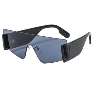Lunettes de soleil de luxe de haute qualité, nouveau style, pour hommes et femmes, monture populaire pour la photographie de rue en PC transparent avec verres UV400 - Product Image 4