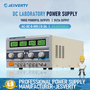 QJ5003Clll 315W Fuente de alimentación de escritorio de CC de 3 vías 0-50V 0-3A Pantalla ajustable de 3 dígitos Fuente de alimentación conmutada limitadora de corriente - Product Image 2