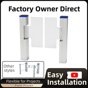 ประตูหมุนควบคุมการเข้าออกแบบเร็ว ป้องกันการกระแทก ป้องกันการหนีบมือ ผลิตจากสแตนเลส 304 ยี่ห้อ Bosiny พร้อมระบบอินฟราเรด - Product Image 1