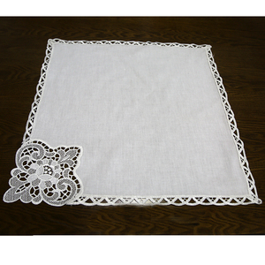 Bán buôn tùy chỉnh thanh lịch có thể giặt thêu ren Khăn ăn cho bàn ăn tối - Product Image 2