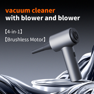 Aspirateur de voiture sans fil 4-en-1, souffleur d'air portable 88W 60000RPM, haute puissance, aspiration et soufflage, nettoyeur de poussière, pompe, bureau - Product Image 4