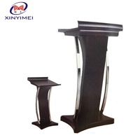 Chaire en bois doré de qualité supérieure pour hôtel, podium d'hôtel, estrade d'hôtel XYM-P12