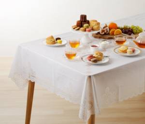 Elegant Custom Square PVC <b>Tablecloths</b> Waterproof Bulk Home Textile Products Floral Luxury Outdoor Party Banquet <b>Christmas</b> Decor - Product Image 2