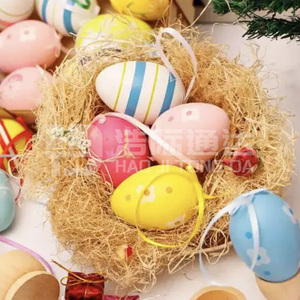 Huevos huecos EPS ligeros, ideales <span class=keywords><strong>para</strong></span> decoración de Pascua DIY, <span class=keywords><strong>relleno</strong></span> de regalo y Material de espuma duradero Ar pintado a mano - Product Image 6