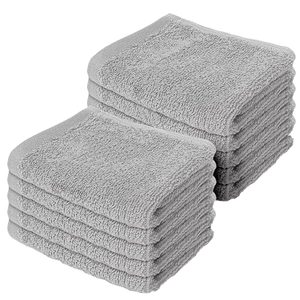 Ensemble de 10 serviettes en flanelle pour le visage Makooz, 500 GSM, coton et lin, séchage rapide, absorbantes, faciles à sécher, pour la cuisine, la salle de bain, la maison, le spa, professionnel - Product Image 3