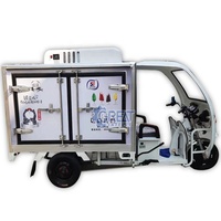 Mini camion de chambre froide chariot de nourriture électrique avec évier congélateur et réfrigérateur van et camion à vendre à dubaï