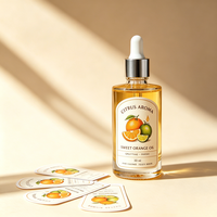 Étiquettes de bouteilles de cosmétiques TEDDY, solution transparente en BOPP, résistantes à l'huile, imperméables, adhésives dorées, étiquettes pour parfums