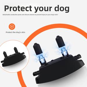 उन्नत स्मार्ट लॉक डॉग छाल स्टॉपर मूक प्रशिक्षण उपकरण विरोधी पूरी टचस्क्रीन प्लास्टिक कॉलर - Product Image 6