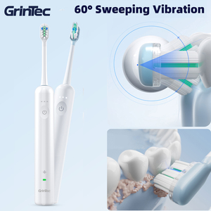 Brosse à Dents Électrique Sonique IPX7 Étanche avec <span class=keywords><strong>3</strong></span> Choix <span class=keywords><strong>de</strong></span> Poils Têtes Standard Soin des Gencives et en Forme <span class=keywords><strong>de</strong></span> <span class=keywords><strong>M</strong></span> Longue Autonomie <span class=keywords><strong>de</strong></span> Batterie 1200mAh - Product Image 2