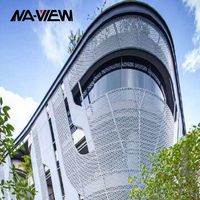 Panneau de façade en aluminium durable de conception moderne 3D pour mur-rideau, pour centre commercial, villa, hôtel, bâtiment extérieur, isolation thermique, imperméable