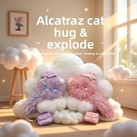 Nouvelle Peluche IA en Polyester Ultra Doux avec Rembourrage en Coton PP, Compagnon Intelligent pour Animaux de Compagnie avec Fonction de Dialogue, Pendentif Chat Gravé, Unisexe