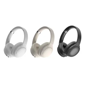 Hoạt động tiếng ồn hủy bỏ audifonos Over-ear Tai nghe không dây BT có thể gập lại Hifi sâu bass ANC Tai nghe chủ động tiếng ồn hủy bỏ