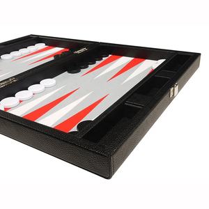 ชุดกระดานเกมแบ็คแกมมอนแบ็กแกมมอนแบบสั่งทำทำด้วยมือหรูหราหนัง PU แบ็กแกมมอนมีหลายชิ้น - Product Image 6