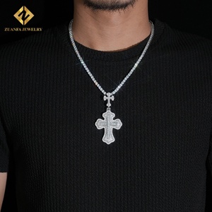 เครื่องประดับฮิปฮอปประดับ925เพชรแบบหรูหราคุณภาพสูงเป็นประกายจี้เพชรโมอิสซาไนต์ประดับอัญมณีสุดหรู - Product Image 4