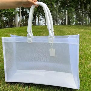 <span class=keywords><strong>Bolso</strong></span> de mano de malla AloStyle, <span class=keywords><strong>bolso</strong></span> de playa transparente para mujer, <span class=keywords><strong>bolso</strong></span> ligero para el hombro, <span class=keywords><strong>bandolera</strong></span>, para yoga, fitness, deportes, <span class=keywords><strong>bolso</strong></span> <span class=keywords><strong>mediano</strong></span> - Product Image 3