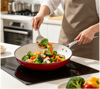 Poêle en fonte 28 cm, ustensile de cuisine, poêle à frire